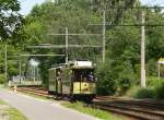 Fahrt mit der historischen Straenbahn durch Berlin Kpenick.