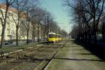 Berlin BVG SL M13 (KT4D(t)) Bornholmer Strasse im Mrz 2005.