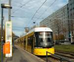 Berlin BVG SL M4 (GT8 8019) Otto-Braun-Strasse / Mollstrasse am 26.