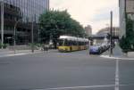 Berlin BVG SL M1 (GT6-99ZR 2023) Planckstrasse / Dorotheenstrasse im Juli 2005.