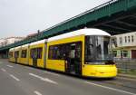 Flexity BVG Wagen 4031 als 50 Virchow-Klinikum am 5.4.14 an der Schönhauser Allee/Bornholmer Str.