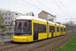 Flexity BVG Wagen 4012 als M10 S Nordbahnhof am 5.4.14 an der Prenzlauer Allee/Danziger Str.