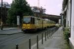 Berlin BVG SL 1 Hackescher Markt im Mai 1998.