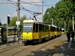 Straßenbahnlinie 37 nach S+U Bahnhof Berlin Lichtenberg/Gudrunstraße am S-Bahnhof Berlin-Schöneweide/Sterndamm.(8.8.2014)  