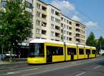 Straßenbahnlinie M10 nach S-Bahnhof Berlin Nordbahnhof am U-Bahnhof Berlin Bernauer Straße.(8.8.2014)  