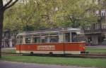 Ein Fahrschulwagen war am 8.5.1989 auf der Berliner Straße in Ostberlin unterwegs.