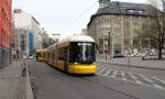 Berlin BVG SL M8 (Bombardier GT8-11ZRL 9016) Mitte, Brunnentrasse am 12.