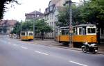 1975  Strassenbahnen in der Leninallee