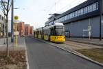 Berlin BVG SL 63 (GT6N-U 1594) Adlershof, Karl-Ziegler-Straße am 4.