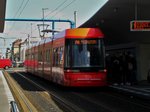 Straßenbahnlinie M8 nach Berlin Ahrensfelde/Stadtgrenze am Hauptbahnhof Berlin.(22.04.2016) 	  