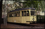 Emschertalmuseum Wanne - Eickel am 10.5.1991: Alter Bogestra Tram Bahn Wagen Nr.