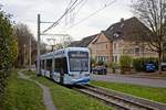 Wagen 131 der Bogestra am Nachmittag des am 15.11.2020 in Witten-Heven 