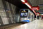 Wagen 106A der Bogestra als Linie 301 in der Stadtbahnstation Bergwerk Consolidation (25.09.2021)