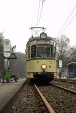 Tw 40 der Vhag Bogestra macht bei einer Sonderfahrt am 16.02.2013 Halt an der (H) Revierpark Nienhausen