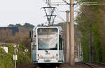 Die Linie 9 mit der Wagennummer 4099 auf dem Weg nach Sülz.