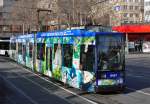 Straenbahn Linie 62 der Stadtwerke Bonn (SWB) am Hauptbahnhof - 27.01.2012