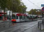 Bonn: Straenbahnlinie 61 nach Bonn-Auerberg Kopenhagener Strae am Hauptbahnhof Bonn.(4.10.2012) 