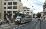 Tw 235 der Bonner Straßenbahn ist im Sommer 1992 als Linie 61 nach Dottendorf unterwegs