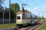 TW 183 der VBBr (Tatra KTNF6) in Brandenburg am Hauptbahnhof.