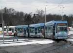 Braunschweig: Straßenbahnlinie M1 nach Stöckheim Salzdahlumer Weg am Hauptbahnhof.(3.12.2013)  