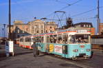 Bremen 527 + 727, Am Hauptbahnhof, 24.11.1990.