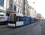 Ein Wagen vom Typ GT8N als Linie 3 Gröpelingen an der Brunnenstr.