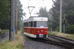 TW 509 an der Schleife in Schnau bei einer der Sonderfahrten zum Straenbahnfest bzw.