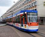 HEAG mobiTram ST13 Wagen 9866 am 07.10.17 in Darmstadt Luisenplatz