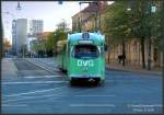 Ein schon fast historisches Stck ist dieser Wagen 001 der Dessauer Verkehrsgesellschaft.