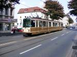 Stadtbahnwagen der Bauart N 8 C auf der Rheinischen Strae in Dormund auf dem Weg nach Dortmund-Marten