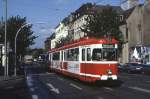 Dortmund Tw 1 in der Rheinischen Strae, 13.05.1992.