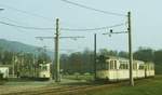 21.10.1984, Dresden, als die Straßenbahn noch über die Loschwitzer Brücke, das  Blaue Wunder  fahren konnte, hatte die Linie 4 ihren Endpunkt in Pillnitz.