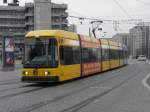 Dresden - Strassenbahn Nr.2708 unterwegs auf der Linie 2 am 10.12.2008