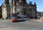 NGT D 8 DD - 2601 -  passiert die Hofkirche  auf dem Weg zur Augustusbrcke.