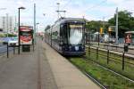 Dresden DVB SL 2 (Bombardier-NGTD12DD 2832) Strassburger Platz / Stübelallee am 7. Juli 2014.