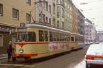 Düsseldorf 2102 + 1804, Liebigstraße, 06.02.1986.