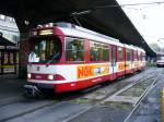 Ein DUEWAG-GT8S der Reinbahn im sdlichen Bereich der Haltestelle Jan-Wellem-Platz in Dsseldorf am 11.