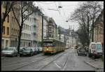 Am Spichernplatz konnte dieser GT8+B4 Zug aufgenommen werden.