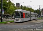 Straßenbahnlinie 708 nach Düsseldorf-Mörsenbroich Heinrichstraße am Hauptbahnhof Düsseldorf.(10.9.2014)  