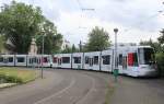 Düsseldorf Rheinbahn SL 712 (NF8U 3345) Volmerswerth (Endstation) am 14.