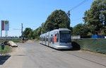 Düsseldorf Rheinbahn SL 706 (NF8 2206) Hamm, Auf den Kuhlen / Kuhstraße (Endstation D-Hamm, Einstiegstelle) am 20.