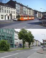 Spurensuche bei der Duisburger Straßenbahn: Mit der Inbetriebnahme des Stadtbahntunnels am 11.07.1992 wurde die durch den Stadtteil Neudorf führende Linie 904 eingestellt, da eine Einbindung