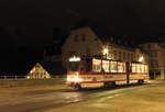 EVAG 520 am 16.03.2014 als Nachtsonderfahrt auf der Schlösserbrücke.