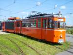 Gotha-Gelenkzug umgebaut als Dienstwagen, in der DDR fr Gtertransporte umgebaut,  Foto von 2006