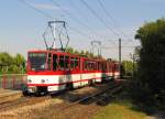 EVAG 495 + 519 + 405 als Linie 3 (Europaplatz - Urbicher Kreuz), am 03.07.2014 an der Haltestelle Straße der Nationen.