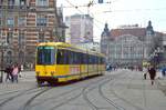 Essen 1106, Erfurt - Am Anger, 27.02.1991.Nach der Wende Anfangs der 1990er wurden zwei Essener M-Wagen nach Erfurt verliehen, ein Gruß von Evag an Evag.