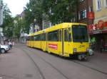 Essen: Straenbahnlinie 103 nach Dellwig Wertstrae am S-Bahnhof Essen-Borbeck.(3.7.2012)     