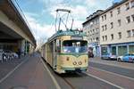 VGF Düwag N-Wagen 112 als Osterhasen Express am 31.03.18 in Frankfurt am Main Westbahnhof