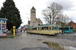 VGF Düwag O Wagen 111 am 16.03.19 bei einer Sonderfahrt in Frankfurt am Main Nied Kirche 