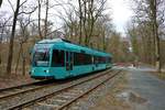 VGF Düwag R-Wagen 018  am 16.03.19 bei einer Sonderfahrt in Frankfurt Oberschweinstiege 